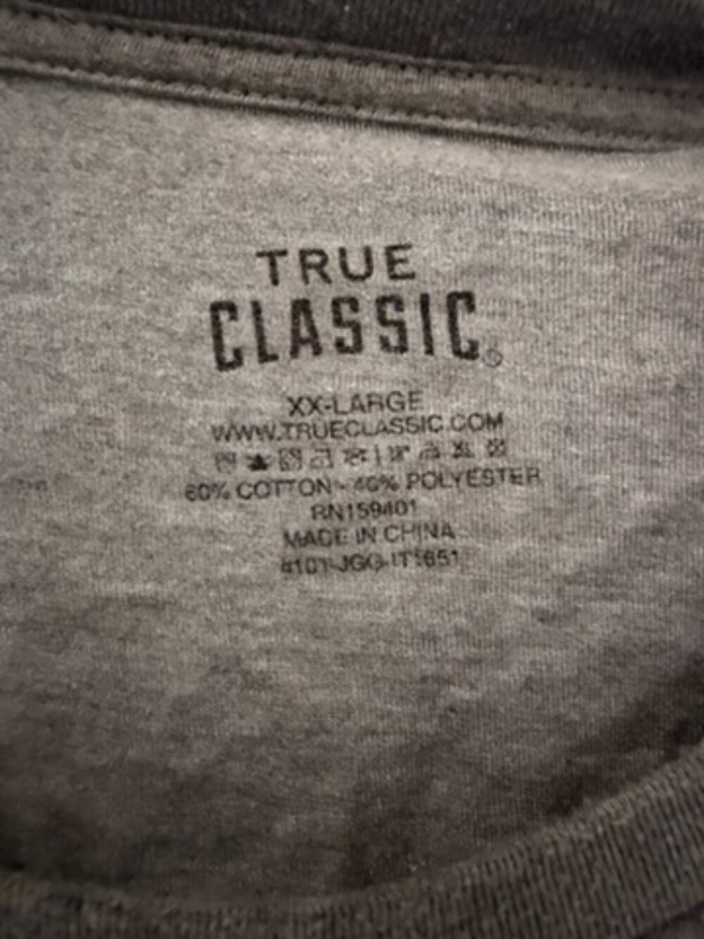 XXL True Classic Tee Shirts - Picture 5 of 9